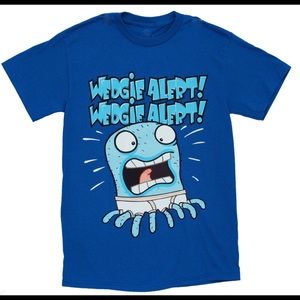 Adult Cartoon Tee “Wedgie Alert!” Sz XXL